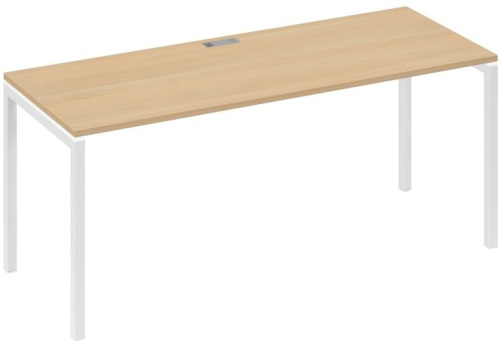 Стол письменный Мира Лофт, цвет натуральный дуб + белый