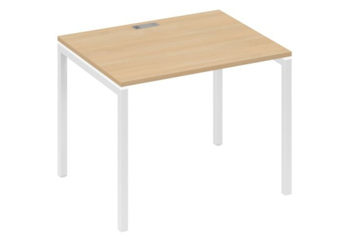 Стол письменный Мира Лофт, цвет натуральный дуб + белый