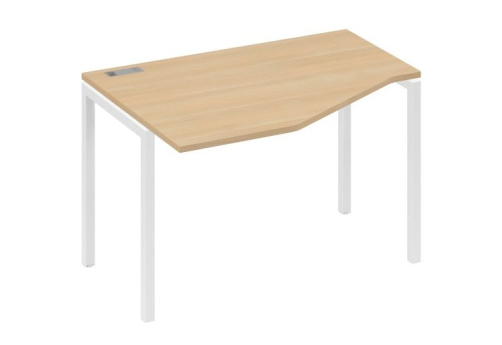 Стол эргономичный левый Техно Мира Лофт, цвет натуральный дуб + белый