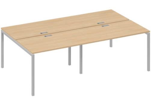 Рабочая станция 4х120 Мира Лофт, цвет натуральный дуб + серый