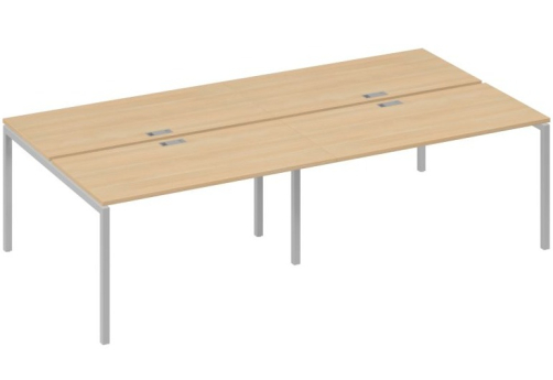 Рабочая станция 4х140 Мира Лофт, цвет натуральный дуб + серый