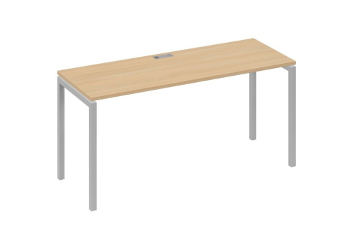 Стол письменный Мира Лофт, цвет натуральный дуб + серый
