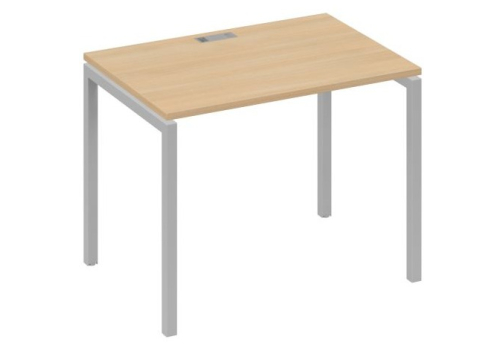 Стол письменный Мира Лофт, цвет натуральный дуб + серый