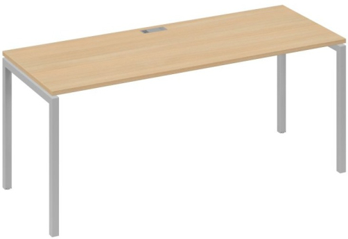 Стол письменный Мира Лофт, цвет натуральный дуб + серый