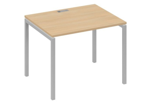 Стол письменный Мира Лофт, цвет натуральный дуб + серый