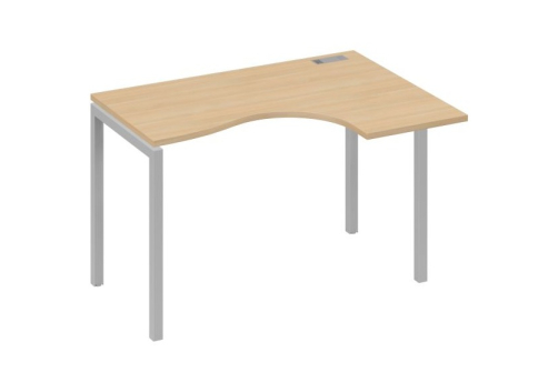 Стол эргономичный правый Классика Мира Лофт, цвет натуральный дуб + серый