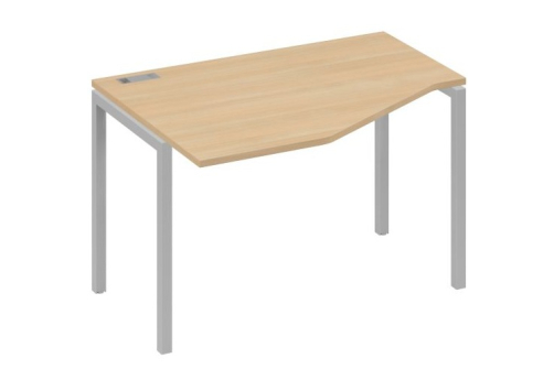 Стол эргономичный левый Техно Мира Лофт, цвет натуральный дуб + серый