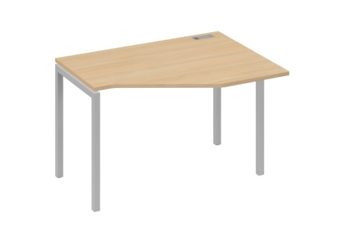 Стол эргономичный правый Техно Мира Лофт, цвет натуральный дуб + серый