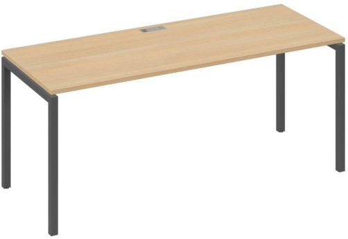 Стол письменный Мира Лофт, цвет натуральный дуб + антрацит