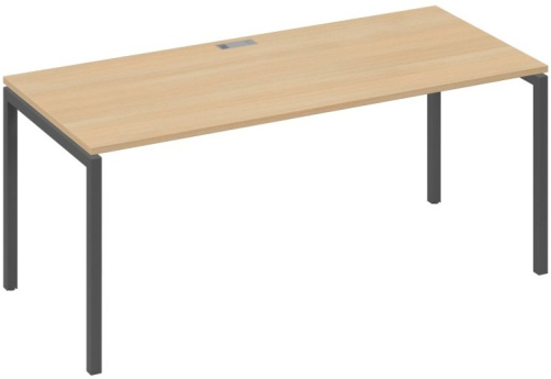 Стол письменный Мира Лофт, цвет натуральный дуб + антрацит