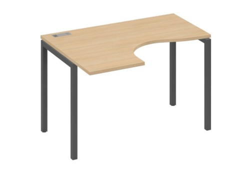 Стол эргономичный левый Классика Мира Лофт, цвет натуральный дуб + антрацит