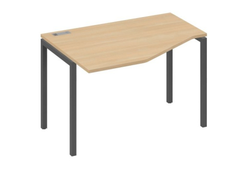 Стол эргономичный левый Техно Мира Лофт, цвет натуральный дуб + антрацит