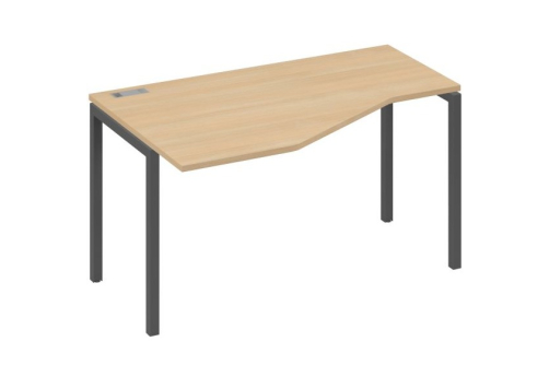 Стол эргономичный левый Техно Мира Лофт, цвет натуральный дуб + антрацит