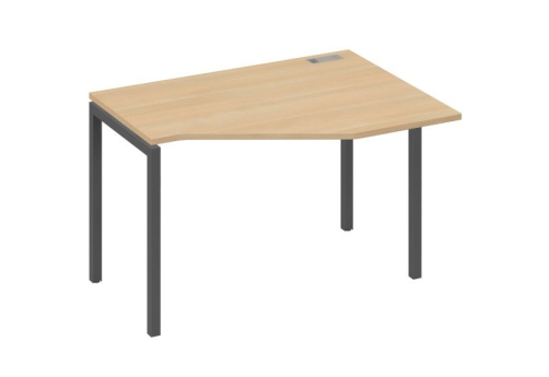 Стол эргономичный правый Техно Мира Лофт, цвет натуральный дуб + антрацит