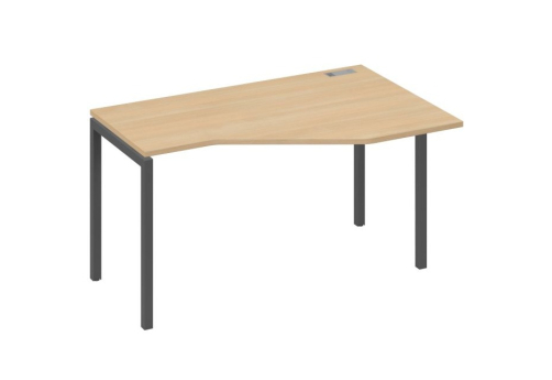Стол эргономичный правый Техно Мира Лофт, цвет натуральный дуб + антрацит