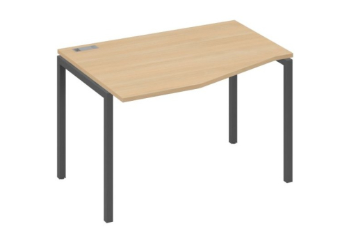 Стол эргономичный левый Техно Мира Лофт, цвет натуральный дуб + антрацит