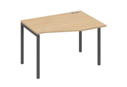 Стол эргономичный правый Техно Мира Лофт, цвет натуральный дуб + антрацит