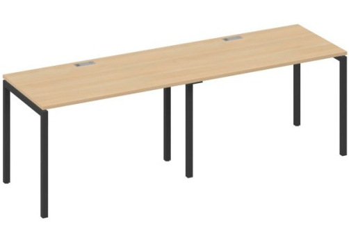 Рабочая станция 2х120 Мира Лофт, цвет натуральный дуб + антрацит