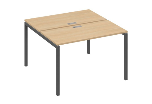 Рабочая станция 2х120 Мира Лофт, цвет натуральный дуб + антрацит