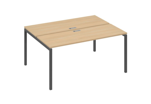 Рабочая станция 2х160 Мира Лофт, цвет натуральный дуб + антрацит