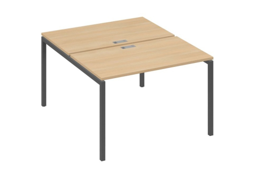 Рабочая станция 2х120 Мира Лофт, цвет натуральный дуб + антрацит