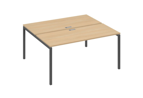 Рабочая станция 2х160 Мира Лофт, цвет натуральный дуб + антрацит