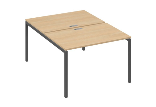 Рабочая станция 2х120 Мира Лофт, цвет натуральный дуб + антрацит