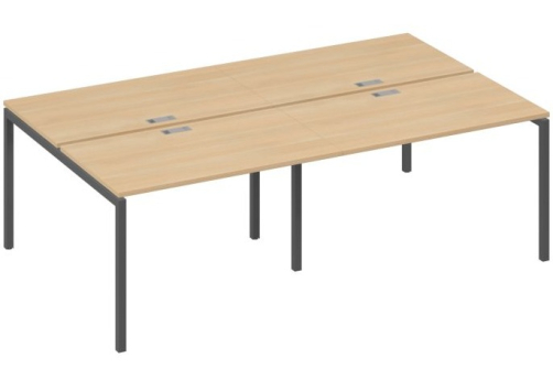 Рабочая станция 4х120 Мира Лофт, цвет натуральный дуб + антрацит