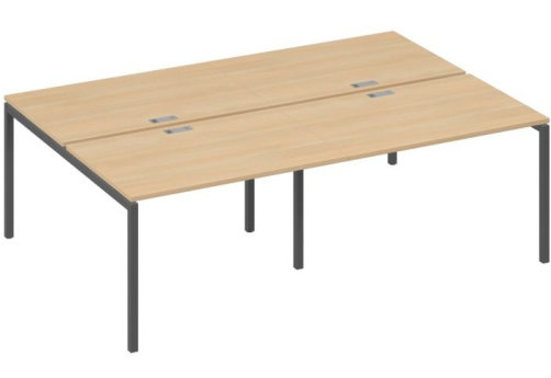 Рабочая станция 4х120 Мира Лофт, цвет натуральный дуб + антрацит