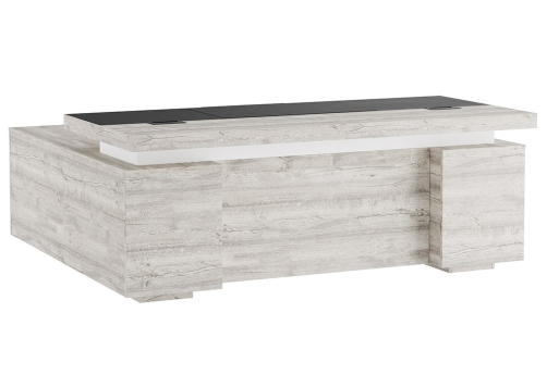 Стол письменный с тумбой и приставкой Магнолия, цвет дуб