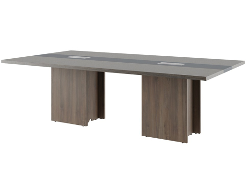 Стол для переговоров Модесто, цвет орех дижон + серый