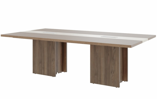 Стол для переговоров Модесто, цвет дуб капучино + бежевый