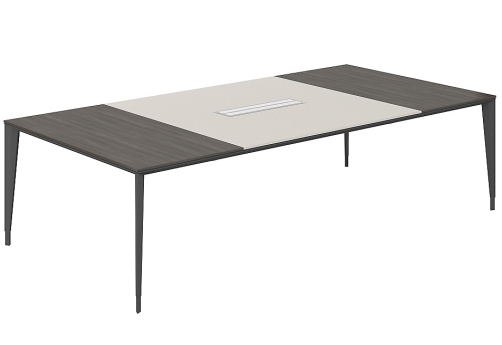 Стол для переговоров Дания, цвет бренсон трюфель + серый камень