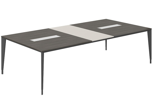 Стол для переговоров Дания, цвет бренсон трюфель + серый камень