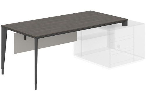 Стол под опорную тумбу 800 Дания, цвет бренсон трюфель + антрацит