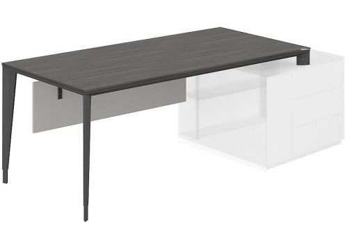 Стол под опорную тумбу 800/1700 Дания, цвет брэнсон трюфель + антрацит