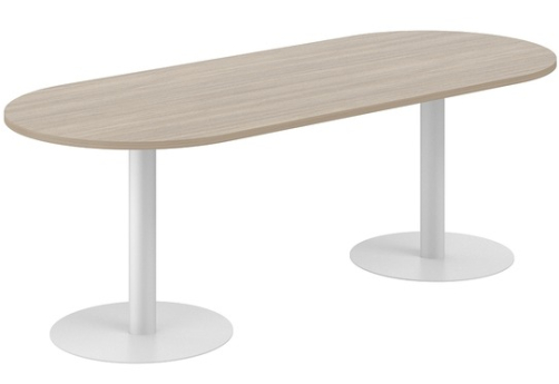 Стол переговорный овальный Индиго Вуд, цвет дуб модена