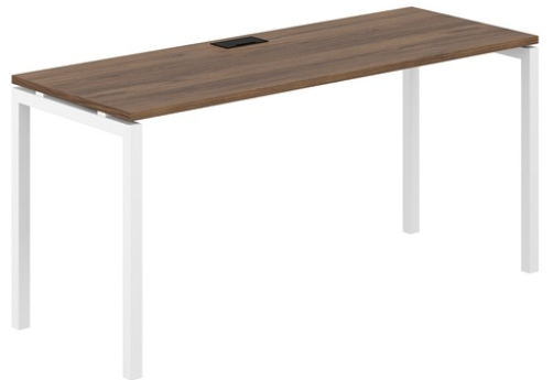 Стол рабочий Индиго Форт, цвет дуб модена + белый