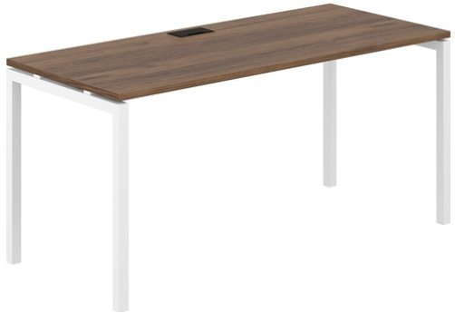 Стол рабочий Индиго Форт, цвет дуб модена + белый