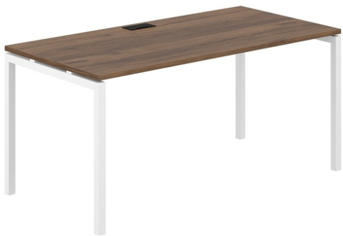 Стол рабочий Индиго Форт, цвет дуб модена + белый