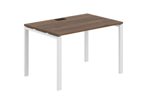 Стол рабочий Индиго Сет, цвет дуб модена + белый