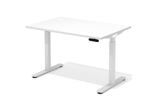 Стол с подъемным механизмом (с заглушками) Софт, цвет белый