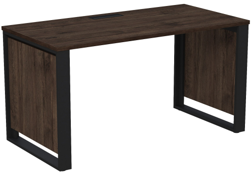 Стол рабочий с лючком Венди Персонал, цвет брауни + графит