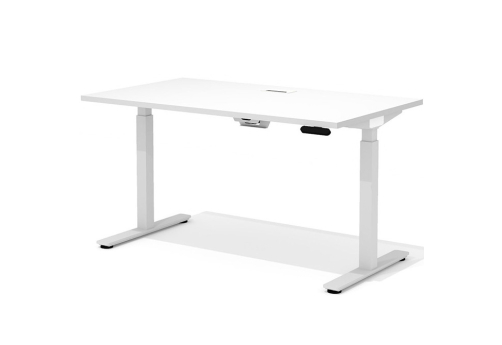 Стол с подъемным механизмом (с лючком) Софт, цвет белый