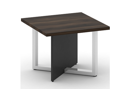 Стол журнальный квадратный Брауни, цвет дуб мали + антрацит