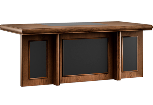 Стол письменный со вставками Соленс, цвет дуб капучино