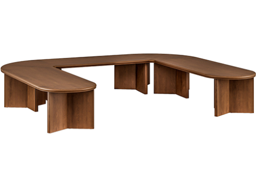 Система столов переговоров 5 Соленс, цвет дуб капучино