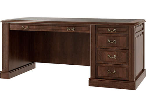 Стол письменный правый Ричард, цвет дуб шоколад