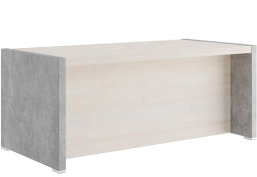 Стол письменный Челси, цвет дуб шамони светлый + бетон светлый