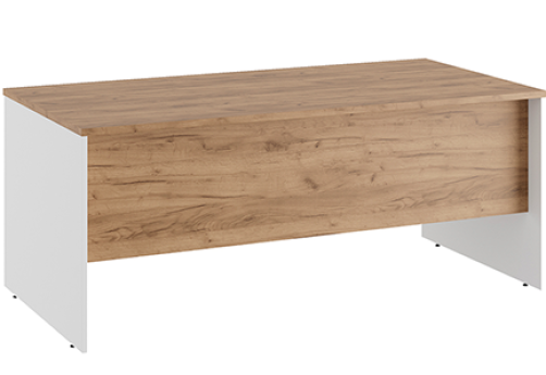 Стол письменный для руководителя Эрника, цвет дуб крафт + белый